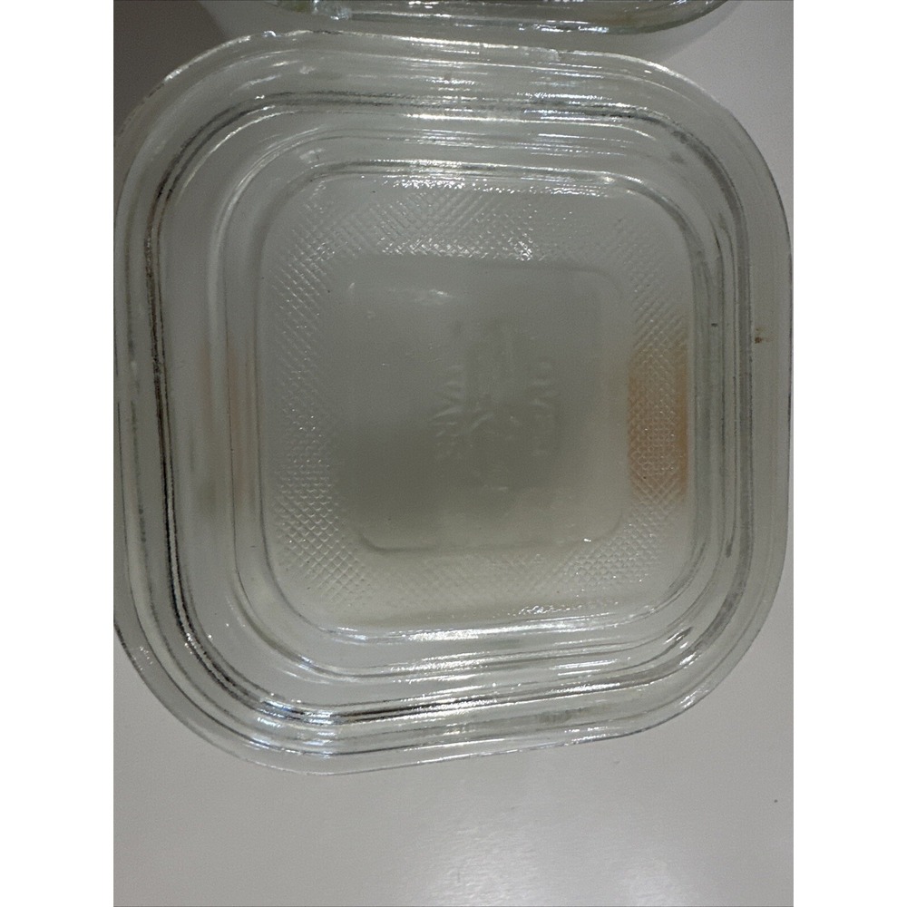 VTG Fire King Fruit Small Refrigerator Dish with Cover USA Hand Painted 4" Glass - Picture 10 of 16